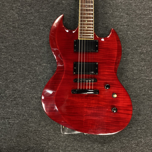 Vist Large View of Product Image Which is Used LTD VIPER 200 FM SG Type Electric Guitar Red 6-String