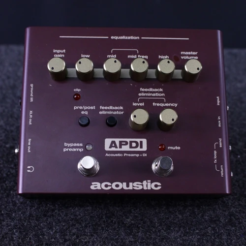 Vist Large View of Product Image Which is Used Acoustic APDI ACOUSTIC PREAMP Accoustic PreAmp Pedal