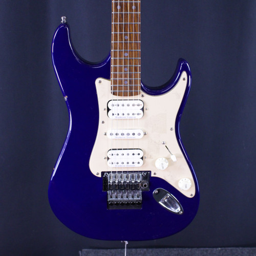 Vist Large View of Product Image Which is Used Squier STAGEMASTER HSH W/ PICKUP MODS Super S Electric Guitar Blue 6-String