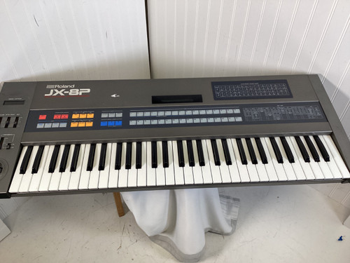 Vist Large View of Product Image Which is Used Roland JX-8P Vintage 61-Key Synthesizer 61-Key