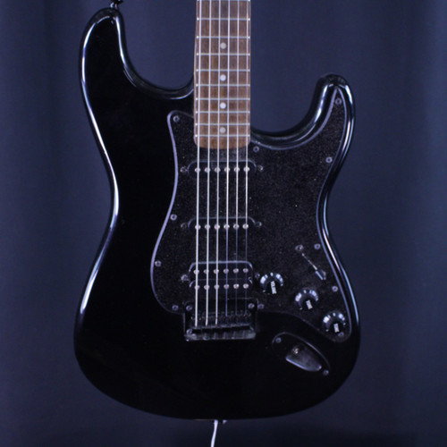 Vist Large View of Product Image Which is Used Squier STRAT SONIC HSS S Type Electric Guitar Black 6-String
