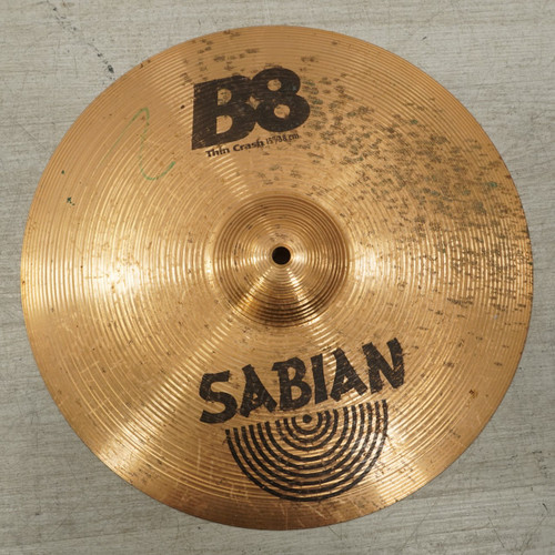 Vist Large View of Product Image Which is Used Sabian B8 Thin Crash Cymbal 15 - Inch
