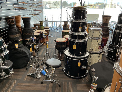 Vist Large View of Product Image Which is Used Tama IMPERIALSTAR 5PC + HDWR + BAGS Drum Shells and Hardware Black