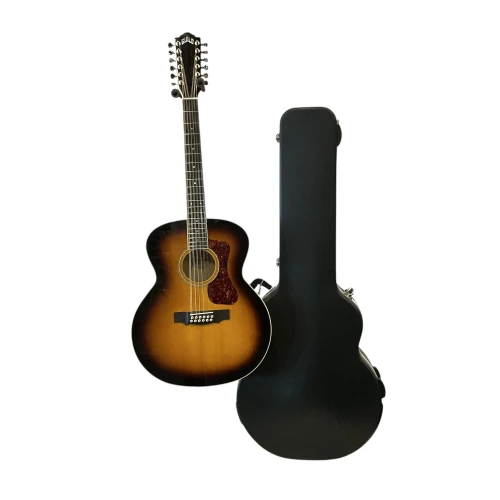 Vist Large View of Product Image Which is Used Guild F-2512E DELUXE W/HSC Laminate Top Acoustic Guitar Natural