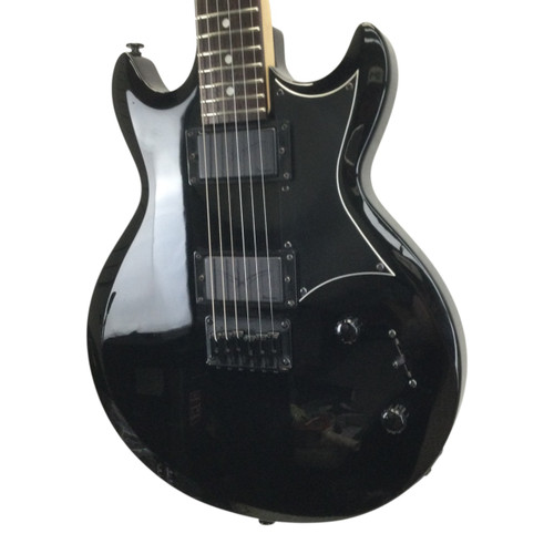 Vist Large View of Product Image Which is Used Ibanez GRG121EX-BKN Gio Double Cut Electric Guitar Black 6-String