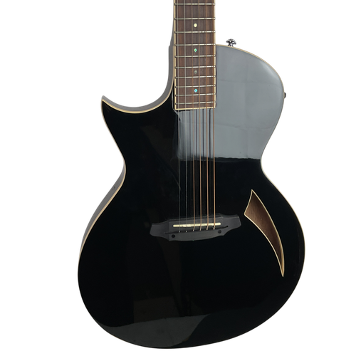 Vist Large View of Product Image Which is Used ESP TL 6 Laminate Top Acoustic Guitar Black