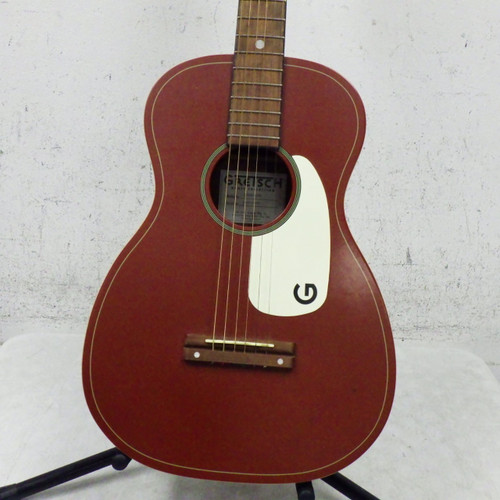 Vist Large View of Product Image Which is Used Gretsch Jim Dandy Parlor Acoustic Guitar Red