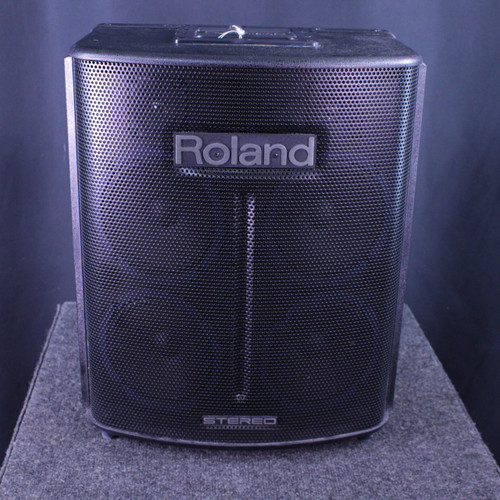 Vist Large View of Product Image Which is Used Roland BA-330 POWERED PA SYSTEM BATTERY POWERED Portable PA System Speaker