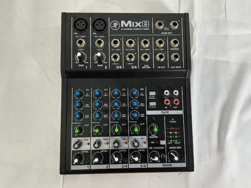 Vist Large View of Product Image Which is Used Mackie MIX 8 COMPACT MIXER Compact Mixer