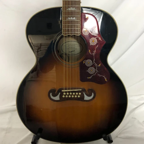 Vist Large View of Product Image Which is Used Epiphone J-200 12 STRING Solid Top Acoustic Guitar Sunburst