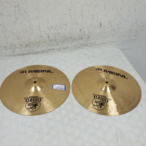 Vist Large View of Product Image Which is Used Meinl 14 MEDIUM HI HAT Hi Hat Cymbals 14"