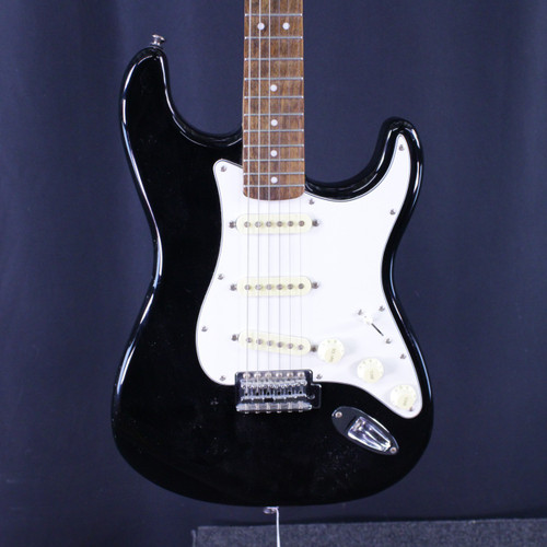 Vist Large View of Product Image Which is Used Squier STRAT AFFINITY GUITAR S Type Electric Guitar Black 6-String
