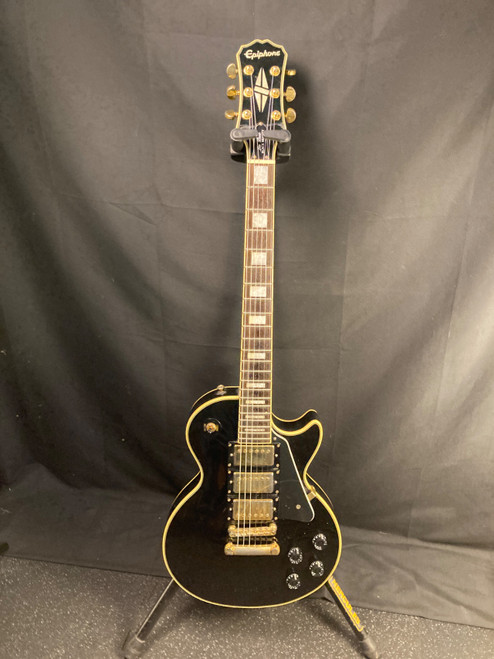 Vist Large View of Product Image Which is Used Epiphone LES PAUL CUSTOM BLACK BEAUTY AS IS LP Type Electric Guitar Black 6-String