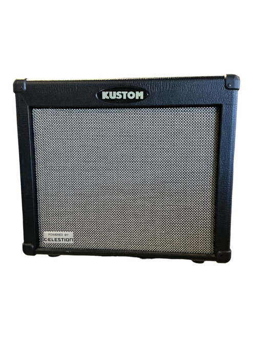 Vist Large View of Product Image Which is Used Kustom QUAD 65 DFX Solid State Guitar Amp 1 x 12