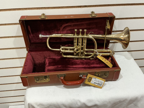 Vist Large View of Product Image Which is Vintage King Master Cornet with Micro Tuner “AS IS”