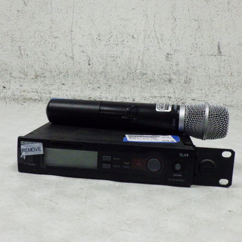 Vist Large View of Product Image Which is Used Shure SLX4 W/ SLX2 SM86 Wireless Microphone