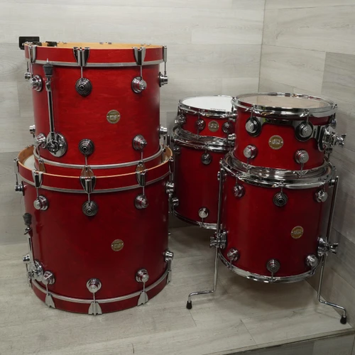 Vist Large View of Product Image Which is Used DW 6pc Collectors Series Drum Shell Kit Red Satin