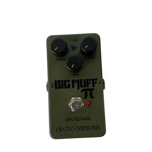 Vist Large View of Product Image Which is Used Electro Harmonix (E/H) GREEN RUSSIAN BIG MUFF PI Fuzz Pedal