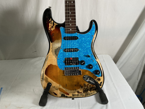 Vist Large View of Product Image Which is Used SQUIER LABELED S-TYPE CUSTOM S Type Electric Guitar Custom Graphics 6-String