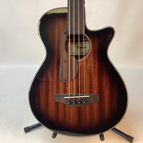Vist Large View of Product Image Which is Used Ibanez AEGB24FE-MHS Acoustic Bass Guitar Wood 4-String
