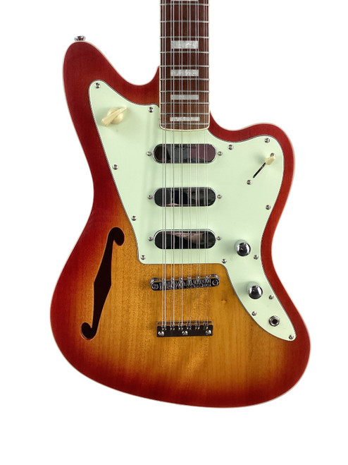 Vist Large View of Product Image Which is Used Vintage VRST6512 Revo Series JM-Style Semi-Hollow 12-String Electric Guitar