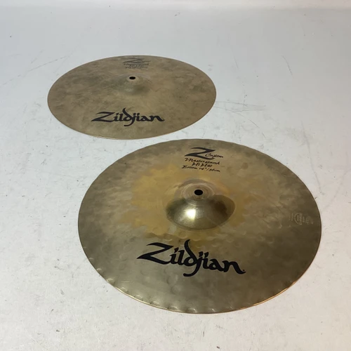 Vist Large View of Product Image Which is Used Zildjian 14IN Z CUSTOM MASTERSOUND HH Hi Hat Cymbals 14"