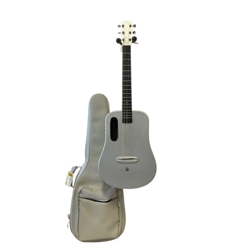 Vist Large View of Product Image Which is Used LAVA MUSIC LAVA ME AIR W/GIG Solid Top Acoustic Guitar Silver/Gray