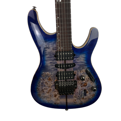 Vist Large View of Product Image Which is Used Ibanez S1070PBZ S Type Electric Guitar Blue 6-String