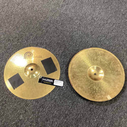 Vist Large View of Product Image Which is Used Percussion Plus HI HATS Hi Hat Cymbals 14"