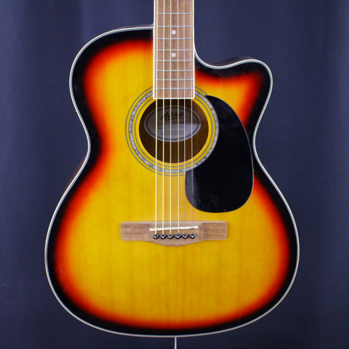 Vist Large View of Product Image Which is Used Mitchell O120CESB ACOUSTIC ELECTRIC Laminate Top Acoustic Guitar Sunburst