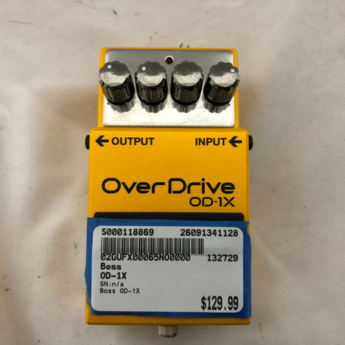 Vist Large View of Product Image Which is Used Boss OD-1X Overdrive Pedal