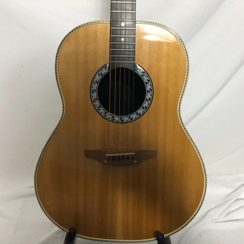 Vist Large View of Product Image Which is Used Ovation BALADEER Laminate Top Acoustic Guitar Wood