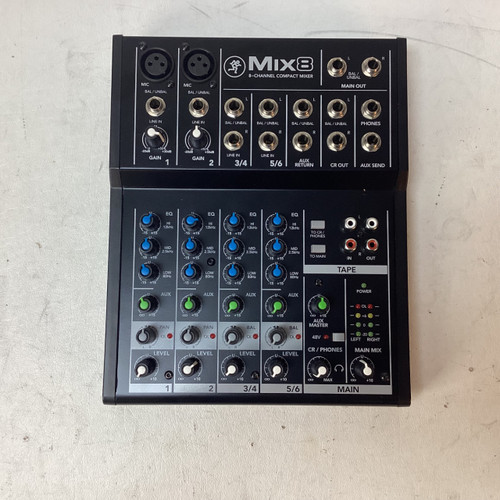 Vist Large View of Product Image Which is Used Mackie MIX 8 Compact Mixer
