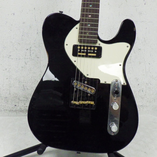Vist Large View of Product Image Which is Used Tele Partscaster T Type Electric Guitar Black 6-String