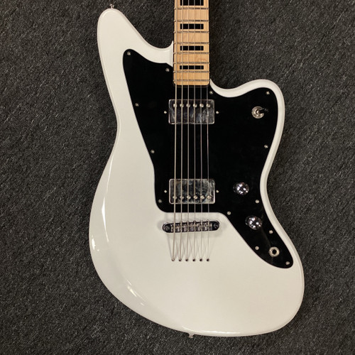 Vist Large View of Product Image Which is Used G4M 638 VI Offset Double Cutaway Electric Guitar White Baritone