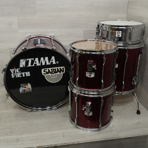 Vist Large View of Product Image Which is Used Tama Rockstar Dx Drum Shells And Hardware Red