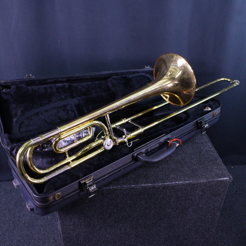 Vist Large View of Product Image Which is Used Yamaha YSL-448G TENOR TROMBONE W/ F TRIGGER Trigger Trombone