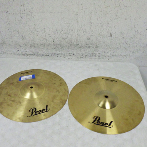 Vist Large View of Product Image Which is Used Pearl 14IN HIHAT PAIR Hi Hat Cymbals 14"