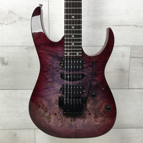 Vist Large View of Product Image Which is Used Ibanez RG470PB Red Eclipse Burst Electric Guitar