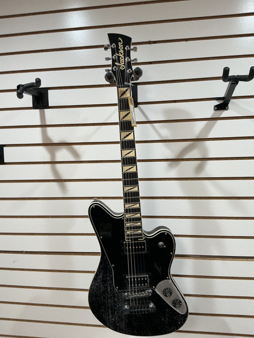 Vist Large View of Product Image Which is Used Jackson LM1987 Offset Double Cutaway Electric Guitar Black 6-String