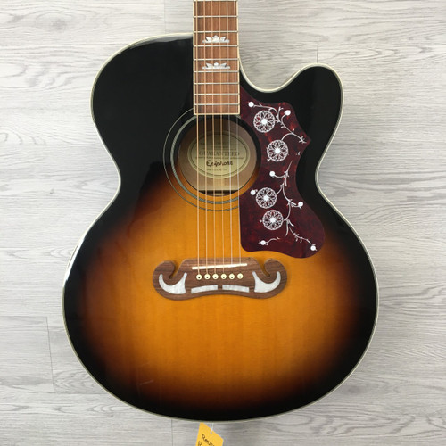 Vist Large View of Product Image Which is Used Epiphone EPIPHONE EJ-200 Solid Top Acoustic Guitar Honey Burst