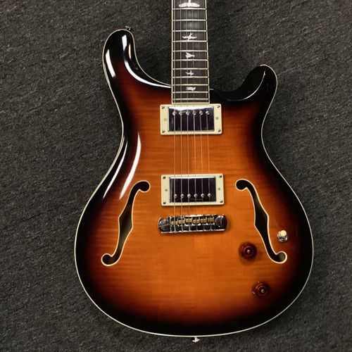 Vist Large View of Product Image Which is Used Paul Reed Smith - PRS SE HOLLOWBODY Semi-Hollow Electric Guitar Sunburst 6-String