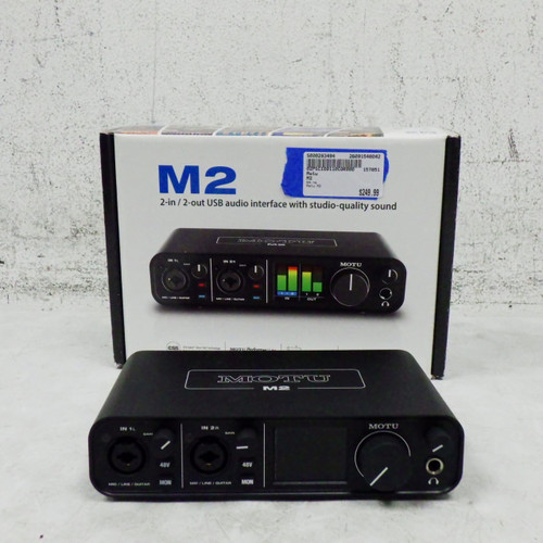 Vist Large View of Product Image Which is Used Motu M2 Computer Interface 2 A/D Recording Inputs