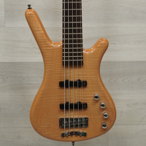 Vist Large View of Product Image Which is Used Warwick Rockbass Corvette Premium Bass Guitar Natural 5-String