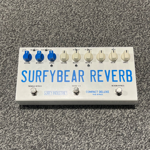 Vist Large View of Product Image Which is Used SURFY INDUSTRIES SURFYBEAR COMPACT DELUXE REVERB Guitar Pedal