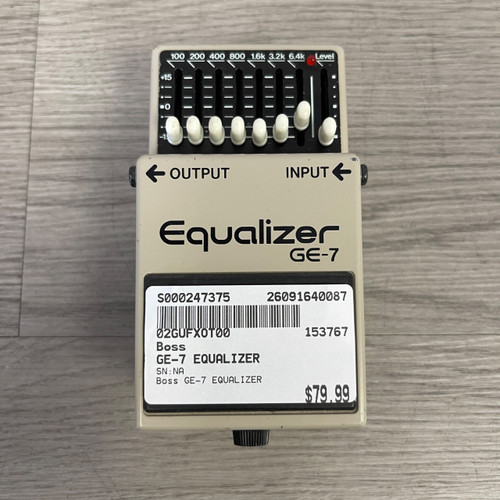 Vist Large View of Product Image Which is Used Boss GE-7 EQUALIZER EQ Pedal