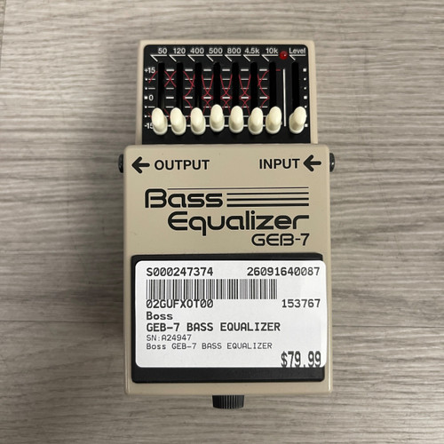 Vist Large View of Product Image Which is Used Boss GEB-7 BASS EQUALIZER EQ Pedal