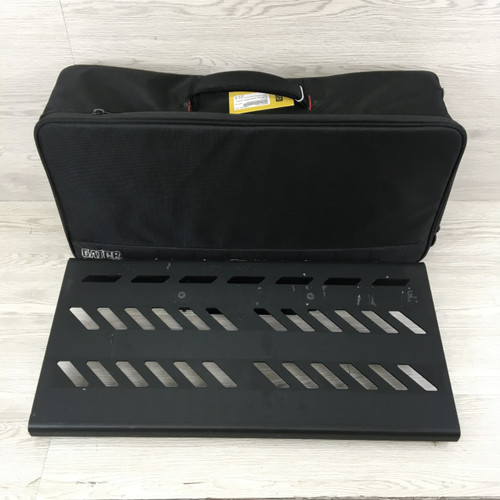 Vist Large View of Product Image Which is Used Gator ALUMINUM PEDALBOARD BLACK 24X12 Pedal Board
