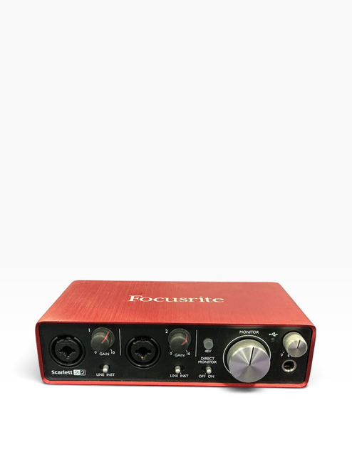 Vist Large View of Product Image Which is Used Focusrite SCARLETT 2I2 2ND GEN Computer Interface 2 A/D Recording Inputs