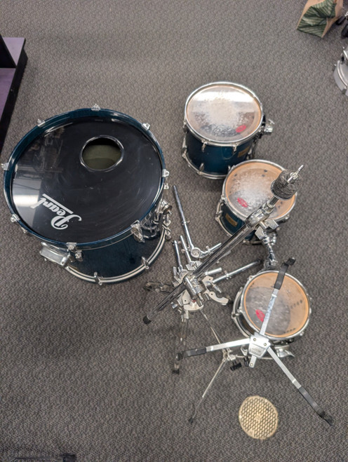 Vist Large View of Product Image Which is Used Pearl SESSION CUSTOM 10-12-14-22 Drum Shells and Hardware Green